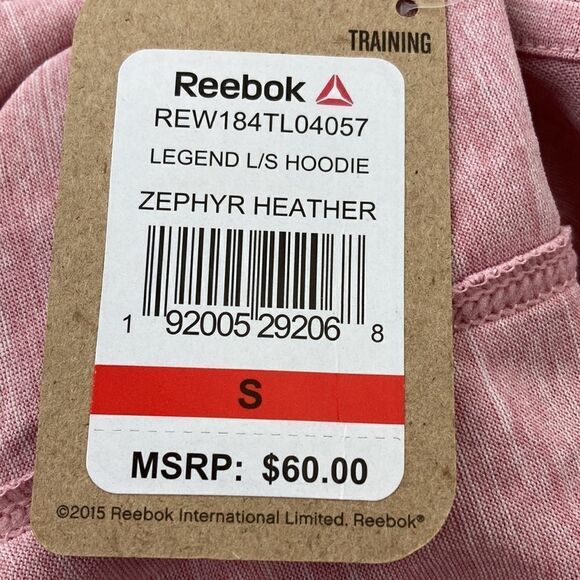 Reebok Pink Legend hoodie Small NWT - Picture 6 of 7